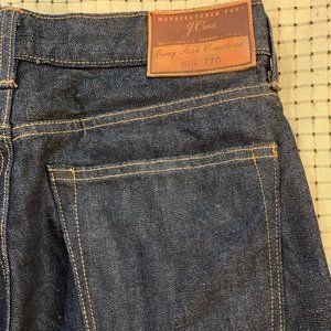 Men’s dark blue J Crew denim jeans